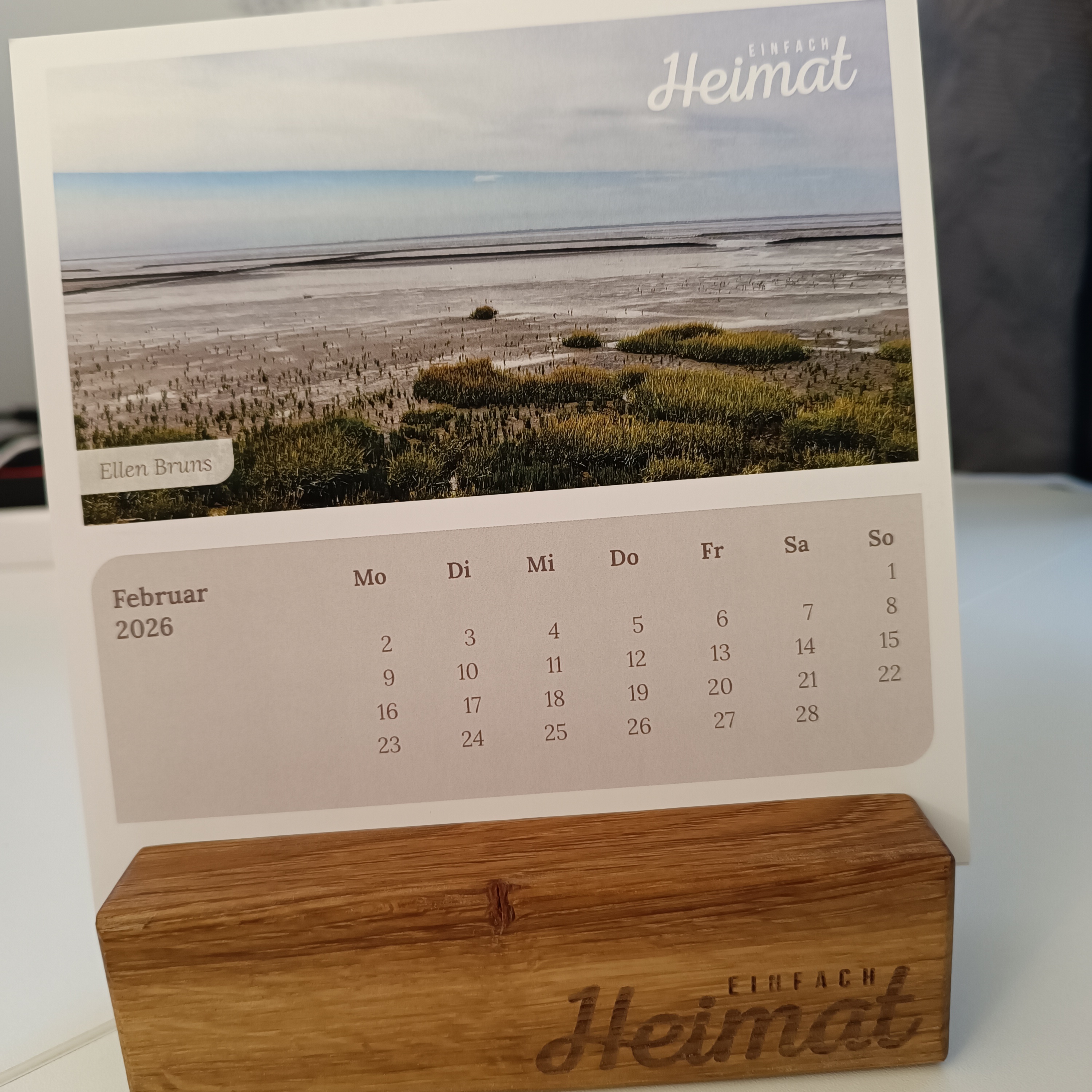 Kalenderblatt mit Freitag den 13. - Februar 2026 - Einfach Heimat-Kalender