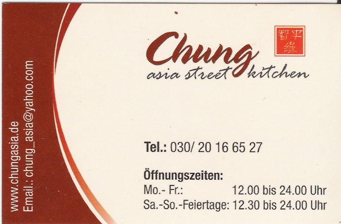Visitenkarte Vorderseite - chungasia.de