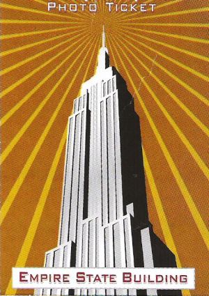 Vorderseite Eintrittskarte Empire State Building New York USA