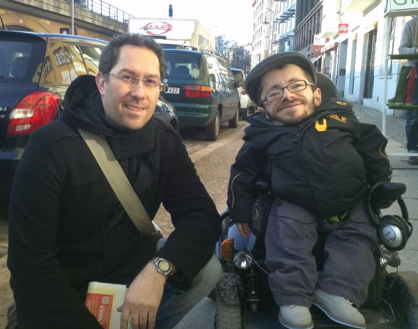 Raul Krauthausen und Jens Böhme in Berlin