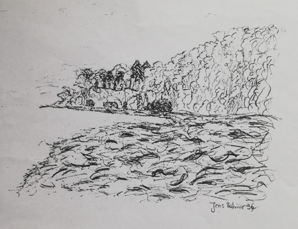 Jens Böhme Bleistiftskizze Rügen 1995